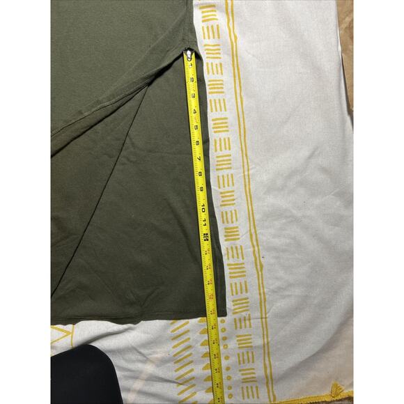 Vintage Y2K Women's Jalate USA S Olive Green Dress Sleeveless Scoop Neck 90s - Picture 6 of 6